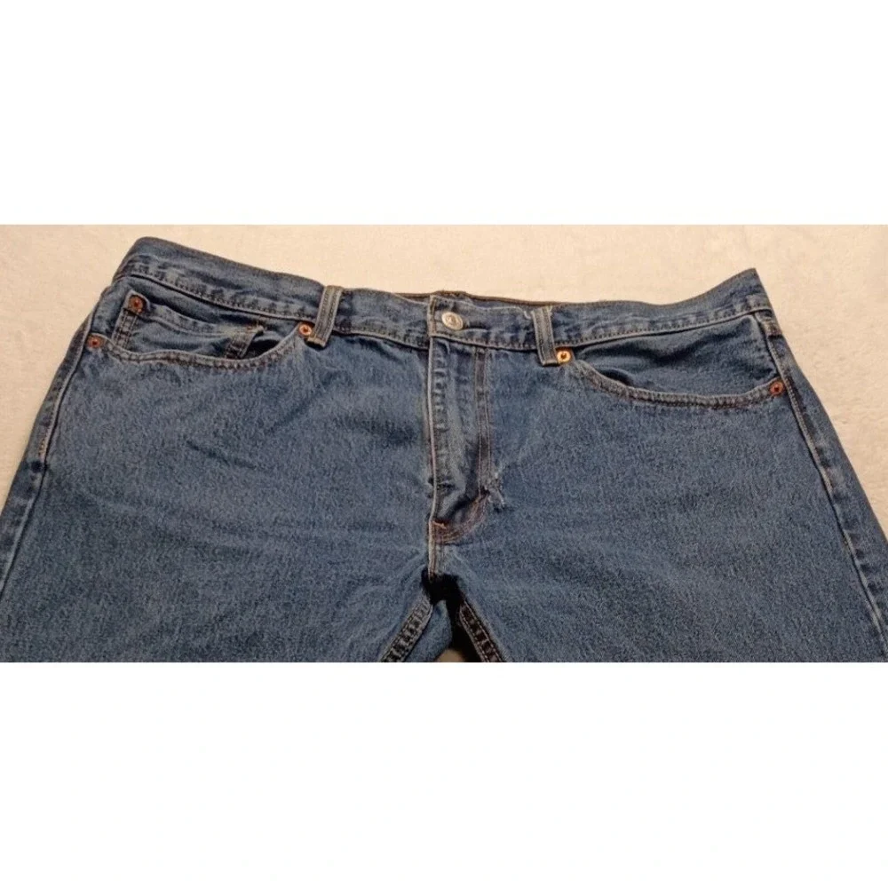 Levis 505 Regular Fit Straight Leg Jeans Men's Medium Wash Blue Denim Classic